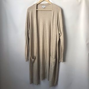 Old Navy Beige Long Duster Cardigan